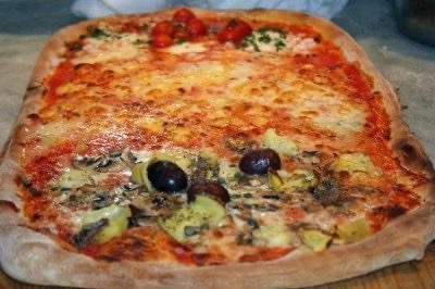 Delicious pizza in Castiglione della Pescaia