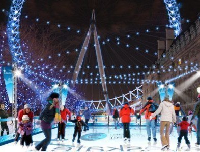 Eyeskate, patinação no gelo em Londres no Natal com 10% de desconto