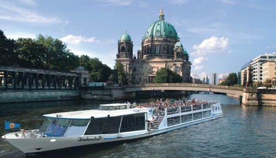 Berlin seen from the water with River Cruises