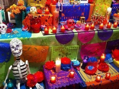 Halloween en Barcelona, ​​los altares de la asociación cultural México - Catalunya
