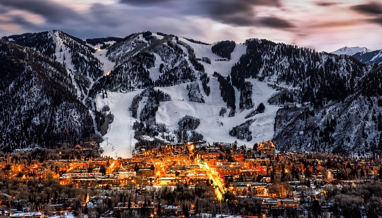 Aspen in Colorado, one of the leading ski resorts in the United States
