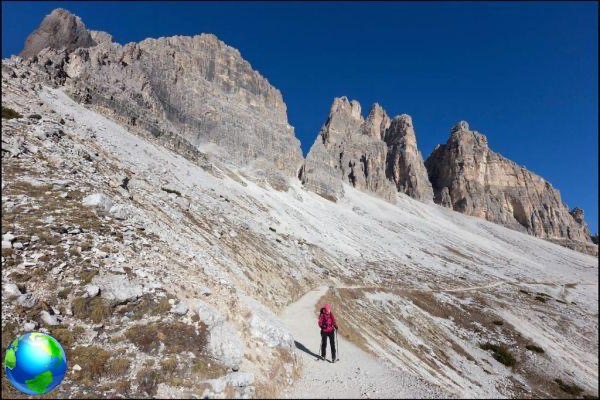 Tour of the Three Peaks of Lavaredo: paths and shelters