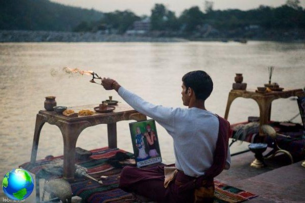 Varanasi, Inde en bateau sur le Gange