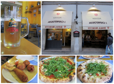 I capatosta: pizzería low cost en Milán como en Nápoles