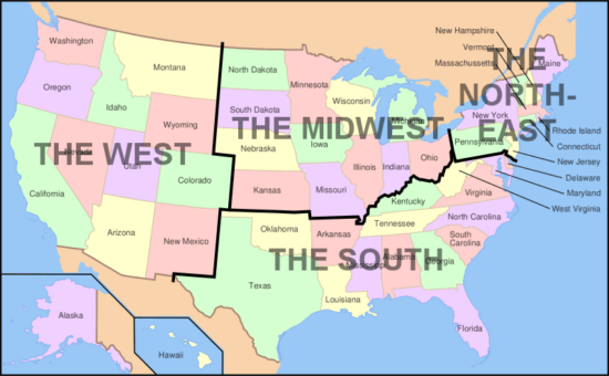 Los apodos de los estados federados de EE. UU.