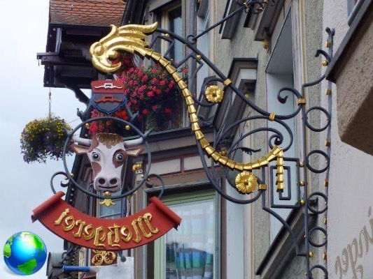 Rottweil dans le sud de l'Allemagne, ville des bannières et du carnaval