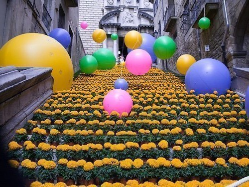 The flower festival of Girona