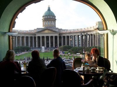 The historic Café Singer in St. Petersburg