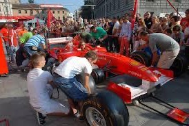 Ferrari event, the F1 show car in Naples, June 1st and 2nd