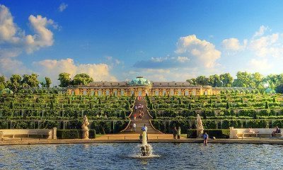 Sanssouci Palace in Potsdam, Berlin