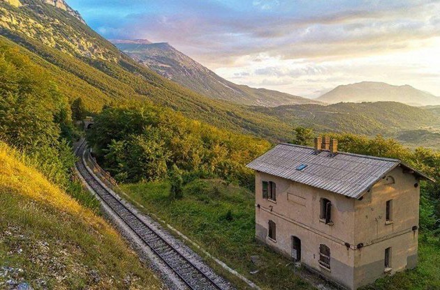 Transsibérien d'Italie, entre Abruzzes et Molise en train