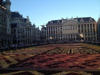 Alfombra de flores en Bruselas, evento floral