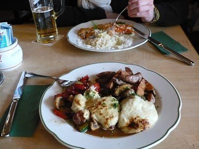 Waldschloesschen in Dresden, fairytale landscapes and caloric lunches