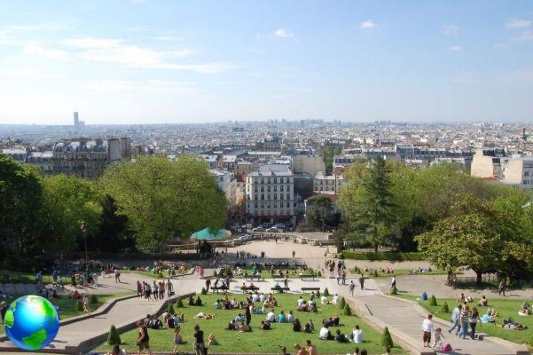 Montmartre in Paris, a romantic and panoramic place