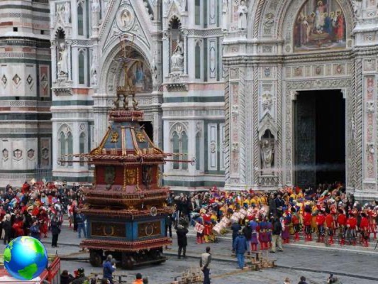 Explosion de la charrette, l'événement de Pâques à Florence