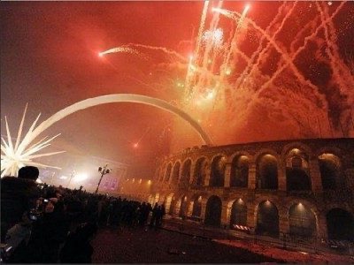 Low cost New Year's Eve dinner in the monuments of Verona