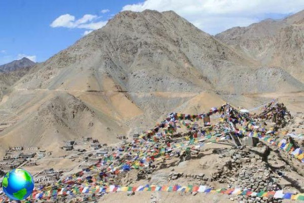 Ladakh, in the Indian Himalayas between Tibet and Pakistan