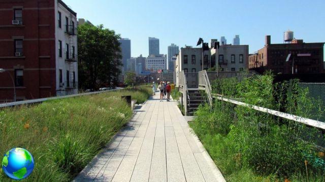 High Line Park, um parque na ferrovia em Nova York