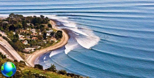 Viagem de surf na Califórnia, as ondas perfeitas