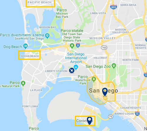 Where to sleep in San Diego, the best areas