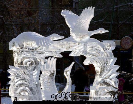 Holland: ice sculpture festival