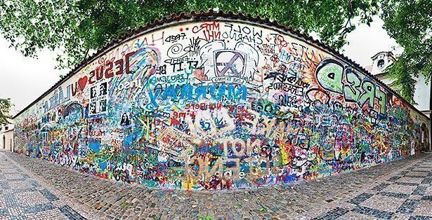 El muro de John Lennon en Praga