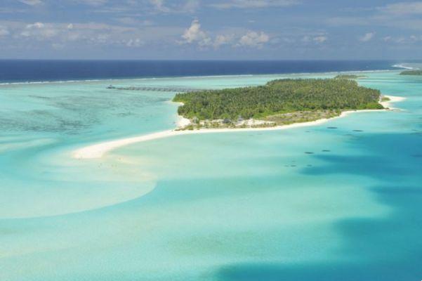 Centro turístico de lujo del paraíso del atolón de Maldivas
