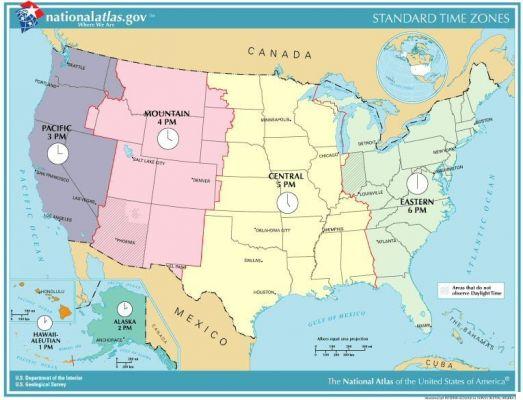 Zona horaria en EE. UU .: cómo adaptarse a la hora en EE. UU.