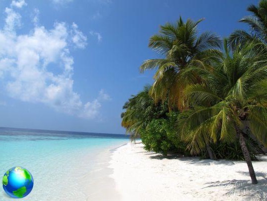 Inhabited Maldives. Ukulhas Island.