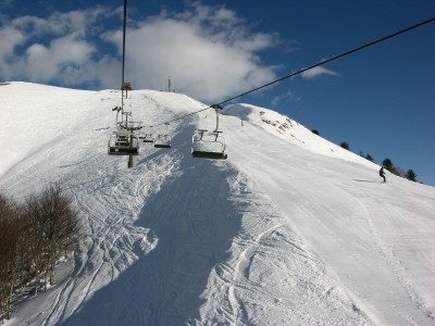 Skier à Pescasseroli, le pays sans été
