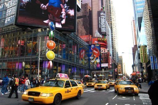 Loja da M&M em Nova York, na Time Square