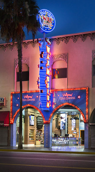 Hollywood Wax Museum in Los Angeles, one of the main attractions of the cinema-related district