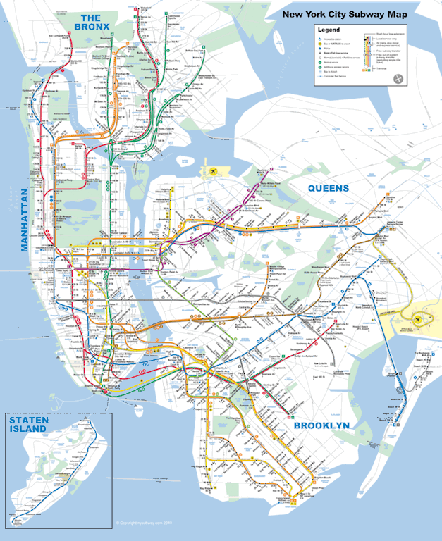 How to get around by subway in New York: lines and map