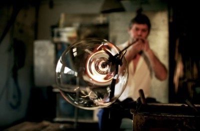 Christmas open house at the London Glassblowing Studio: glass art in London