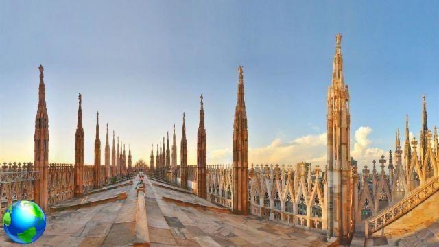 Visita dos terraços da Catedral de Milão