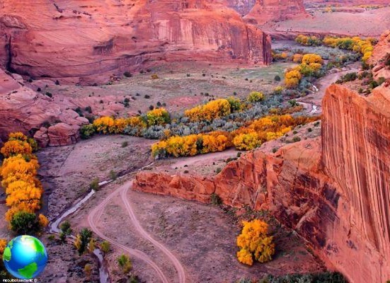 Canyon de Chelly and Meteor Crater in Arizona