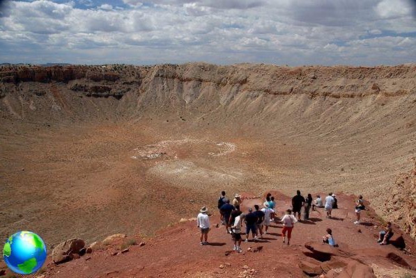 Cañón de Chelly y cráter del meteorito en Arizona