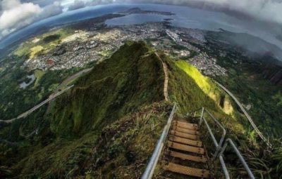 Haiku Stairway, Kaneohe (Oahu): escada para o céu
