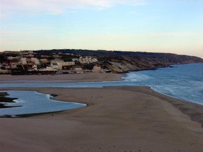 In Portugal the endless beach of Foz do Arelho