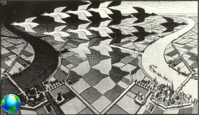 Escher en exhibición en Bolonia