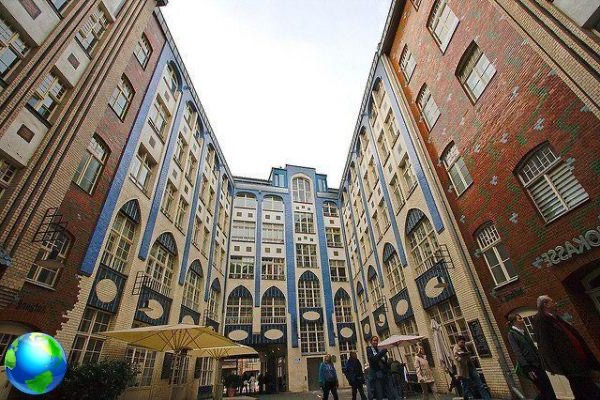 Hackesche Höfe in Berlin: courtyards and alleys in Art Noveau