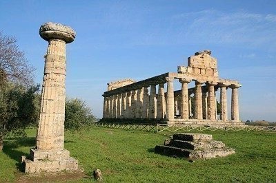 The Archaeological Park of Paestum in Campania