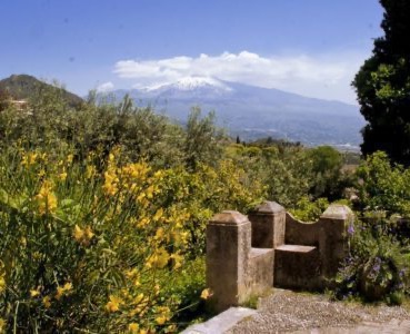 Casa Cuseni en Taormina, una vista encantadora